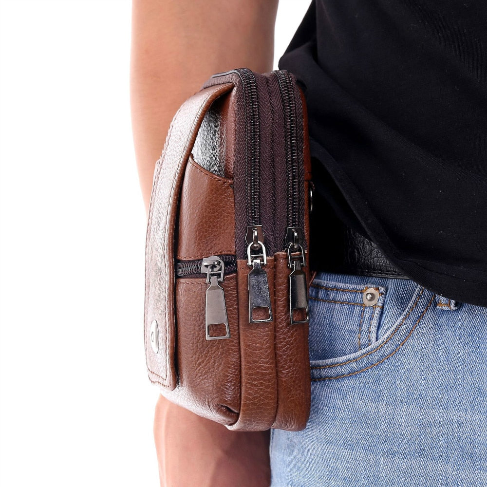 Men's Leather Waist Bag Men's Leather Waist Bag